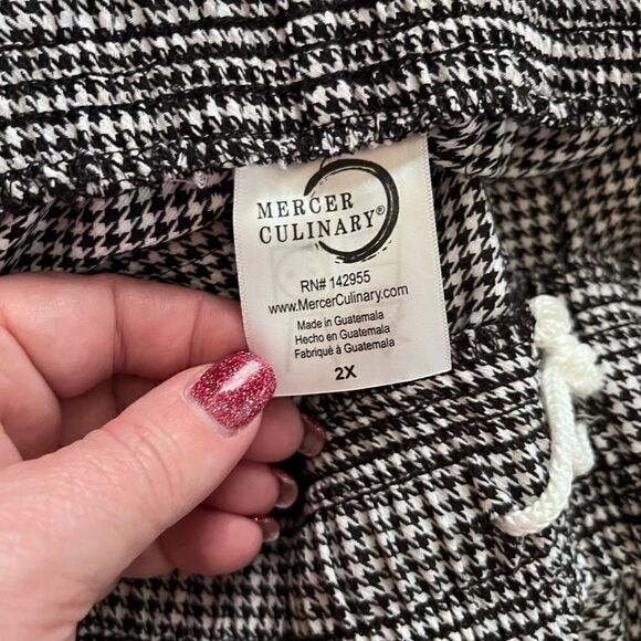 ๐คฉโ NWTย 2 Pairs Black White Mercer Culinary 2XL CookโPants UnisexโNEW - Picture 11 of 12